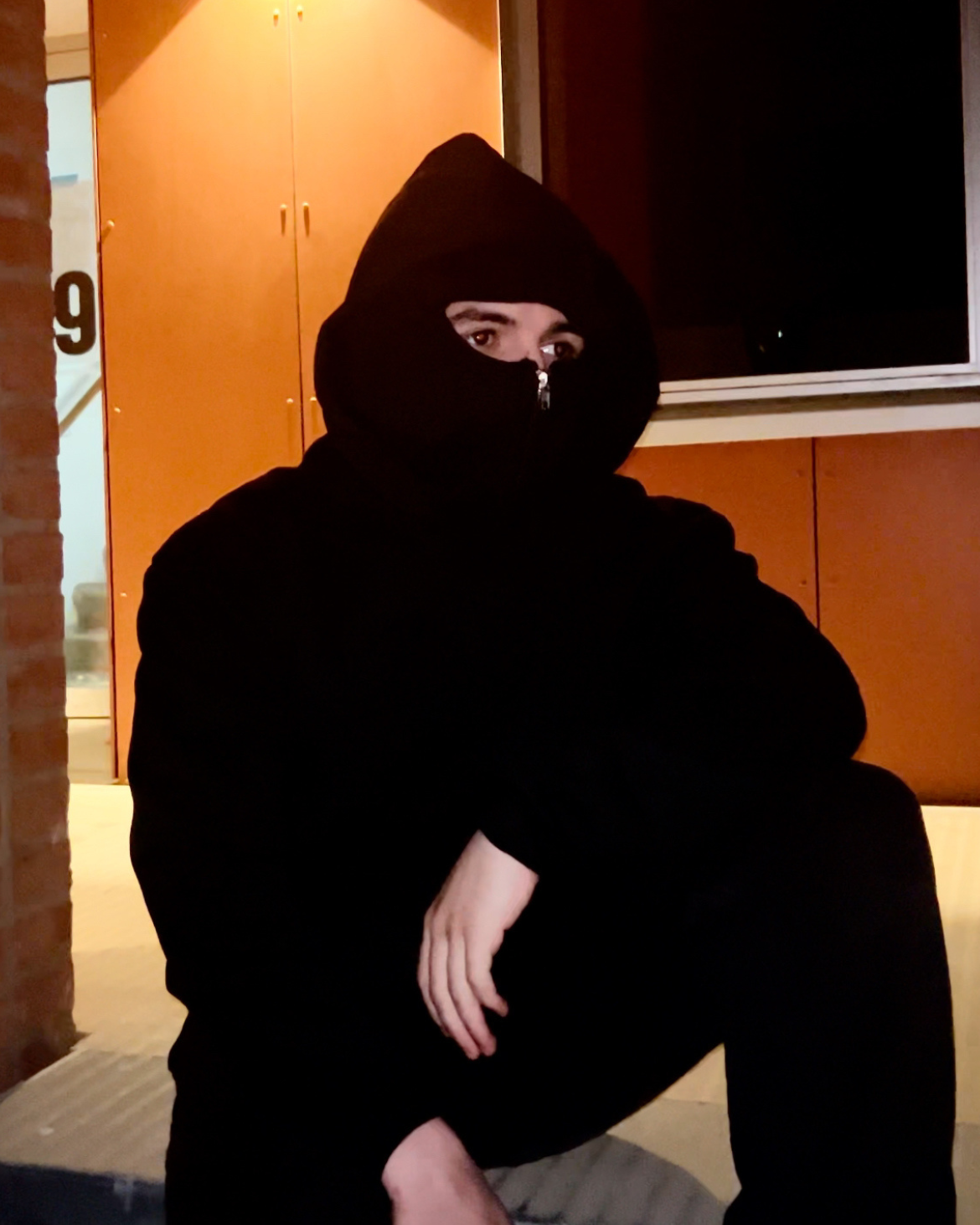 Blackout Vantablack Mask Zipup