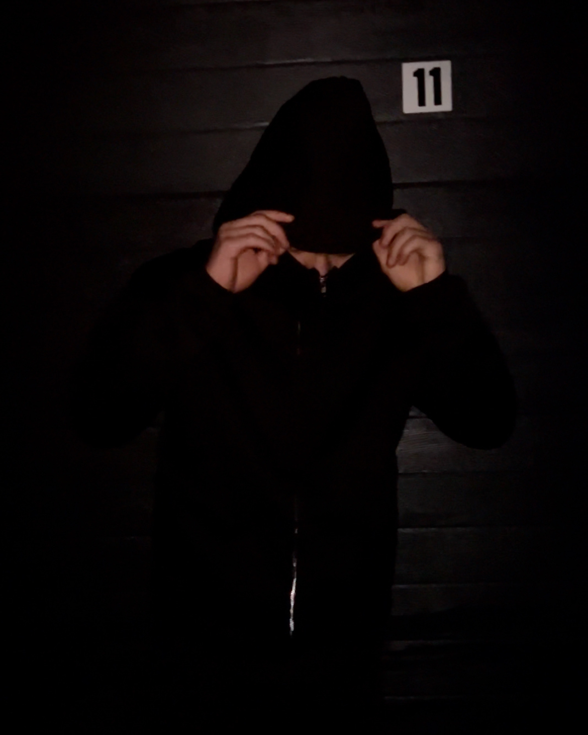 Blackout Vantablack Mask Zipup